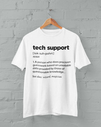 Funny T-Shirt Tech Support Dictionary Definition IT Worker Staff Work Gift T-Shirt