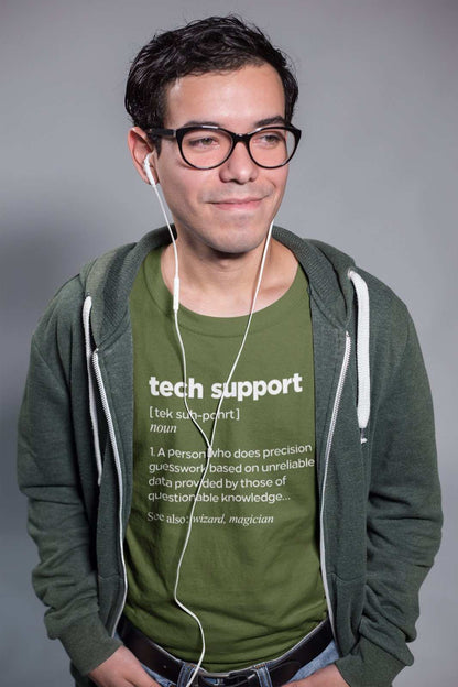 Funny T-Shirt Tech Support Dictionary Definition IT Worker Staff Work Gift T-Shirt