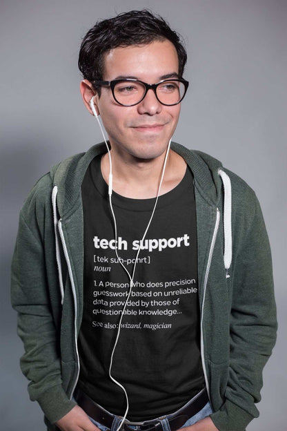 Funny T-Shirt Tech Support Dictionary Definition IT Worker Staff Work Gift T-Shirt