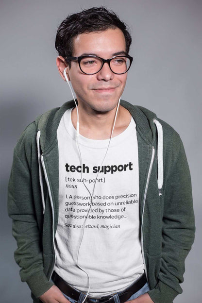 Funny T-Shirt Tech Support Dictionary Definition IT Worker Staff Work Gift T-Shirt