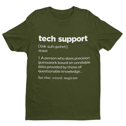 Funny T-Shirt Tech Support Dictionary Definition IT Worker Staff Work Gift T-Shirt