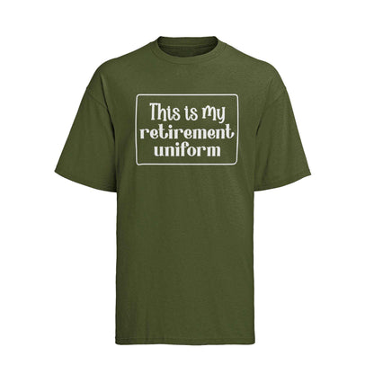 Funny This Is My Retirement Uniform Novelty T-Shirt Gift Retiree T-Shirt