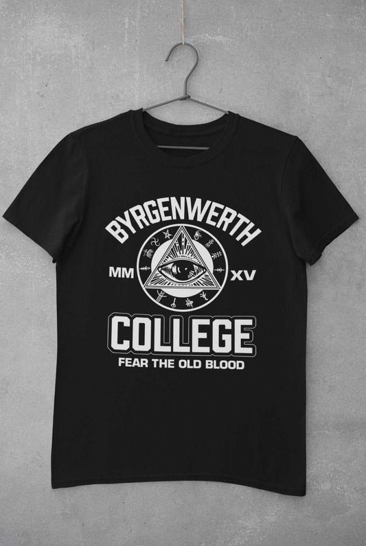 Funny Video Games Gamer T-Shirt Byrgenwerth College Retro Gift PC Gaming T-Shirt