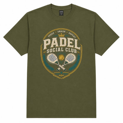Galaxy Tees Padel Social Club T-Shirt, Vintage Racket Sport Tee
