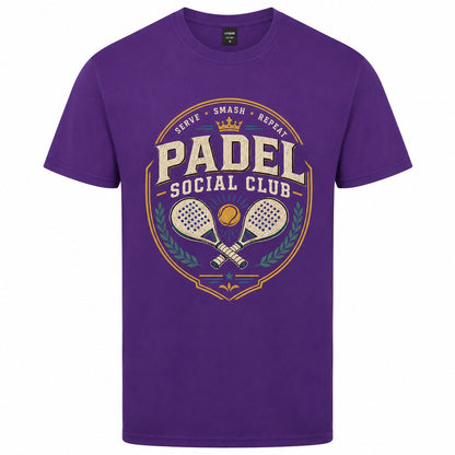 Galaxy Tees Padel Social Club T-Shirt, Vintage Racket Sport Tee