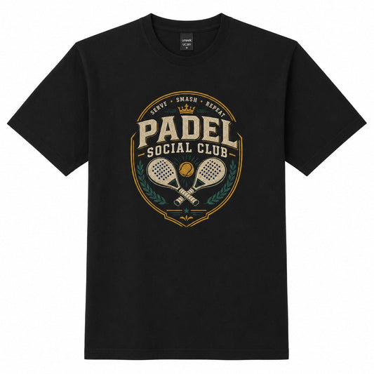 Galaxy Tees Padel Social Club T-Shirt, Vintage Racket Sport Tee