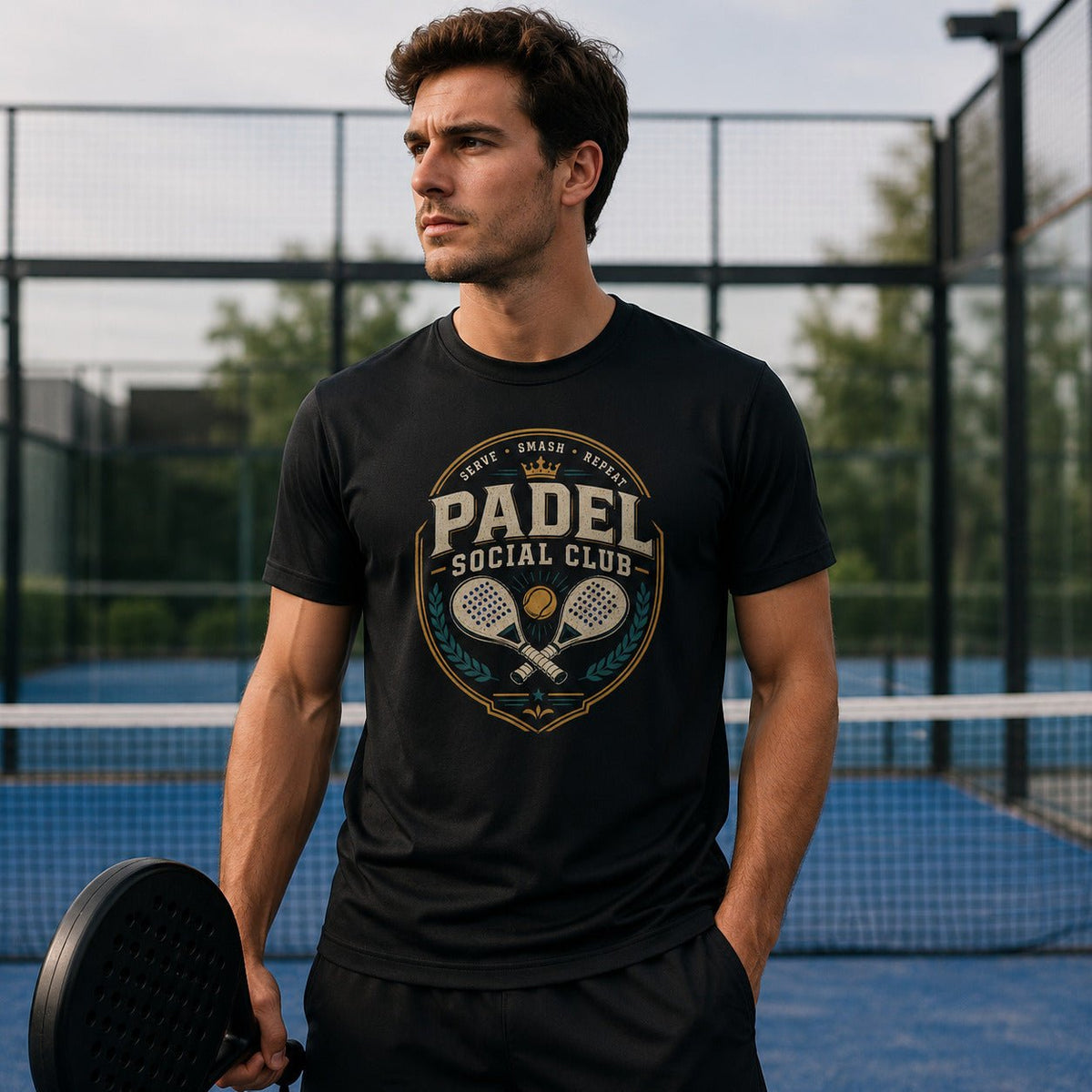 Galaxy Tees Padel Social Club T-Shirt, Vintage Racket Sport Tee