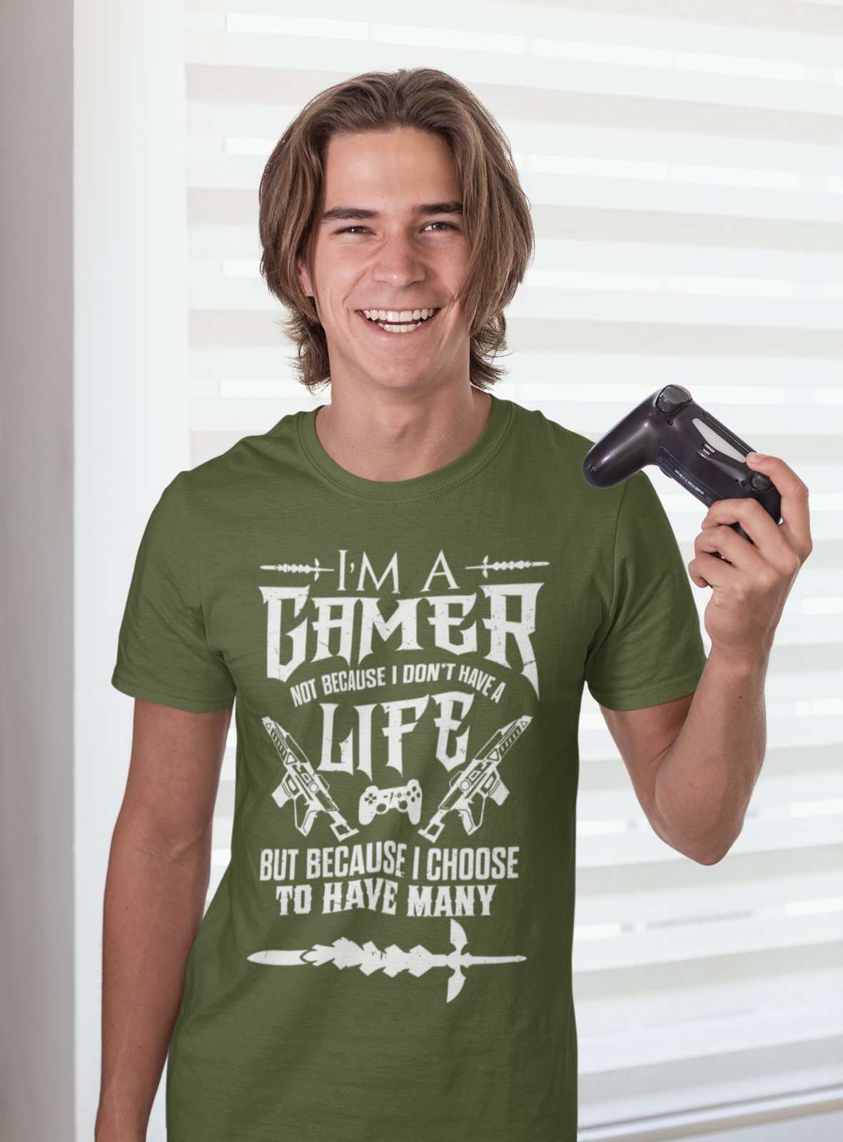 Gaming T-Shirt I'm A Gamer Not Because I Don't Have A Life But Because I Choose Many T-Shirt