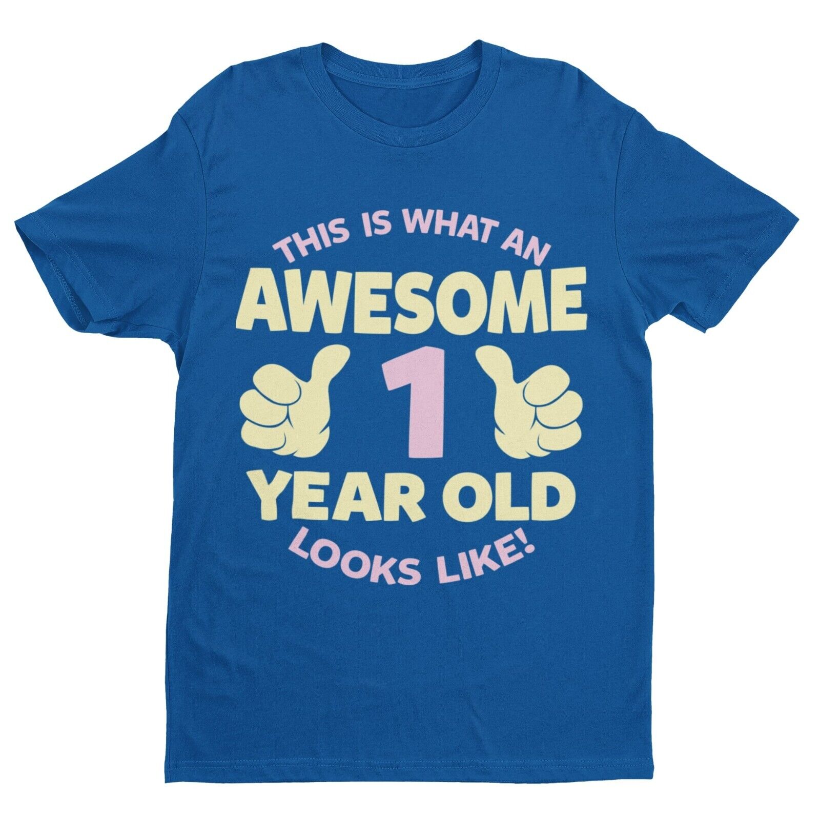 Girls 1st Birthday T-Shirt This Is What An Awesome 1 Year Old Looks Like Gift