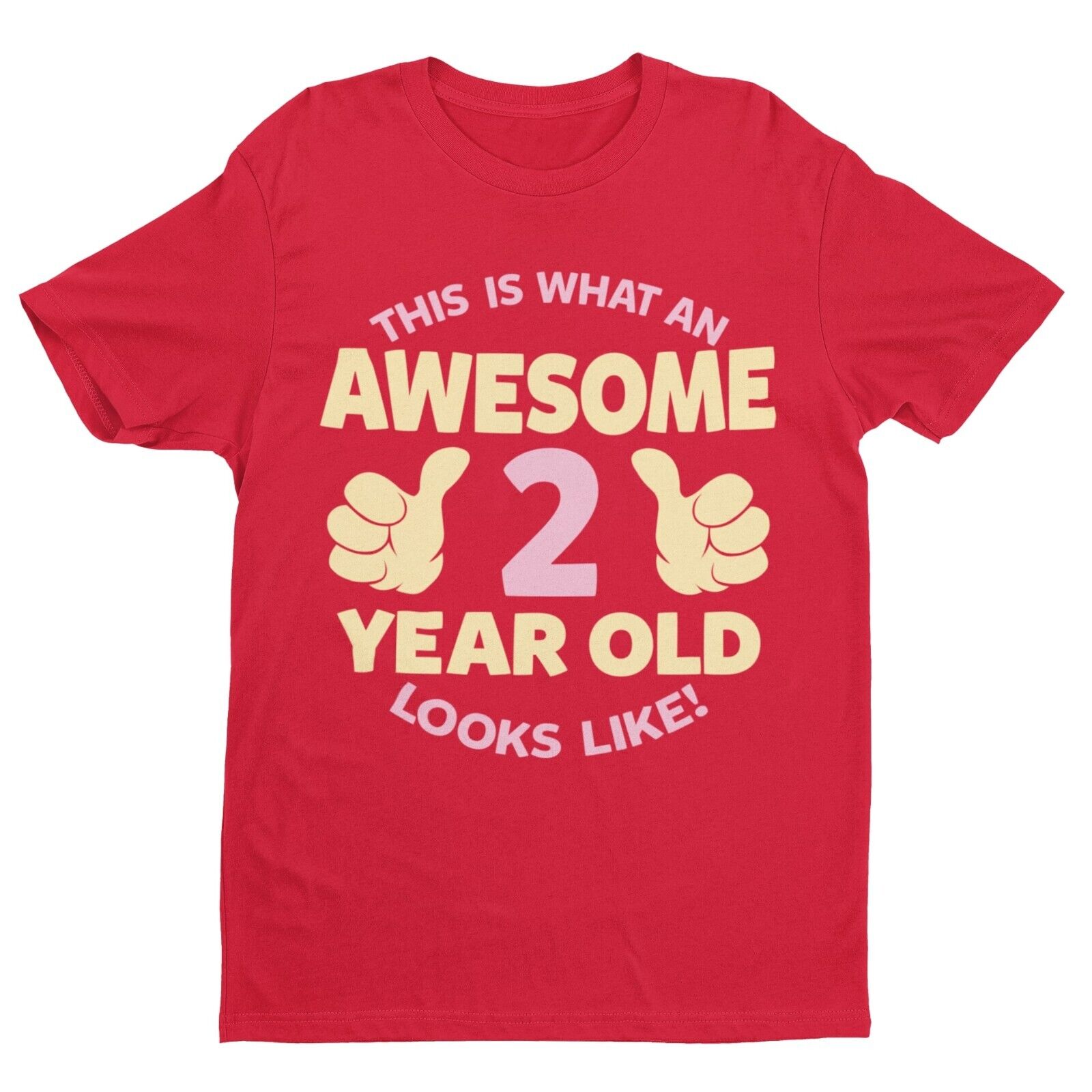 Girls 2nd Birthday T-Shirt This Is What An Awesome 2 Year Old Looks Like Gift