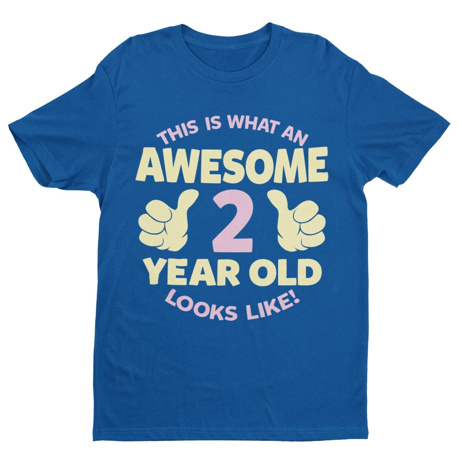 Girls 2nd Birthday T-Shirt This Is What An Awesome 2 Year Old Looks Like Gift