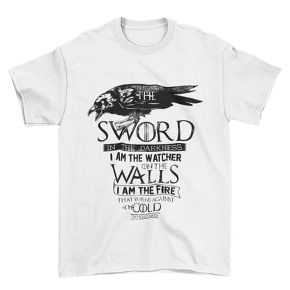I Am The Sword In The Darkness Oath T-Shirt Retro Watch Nights The Thrones Game T-Shirt