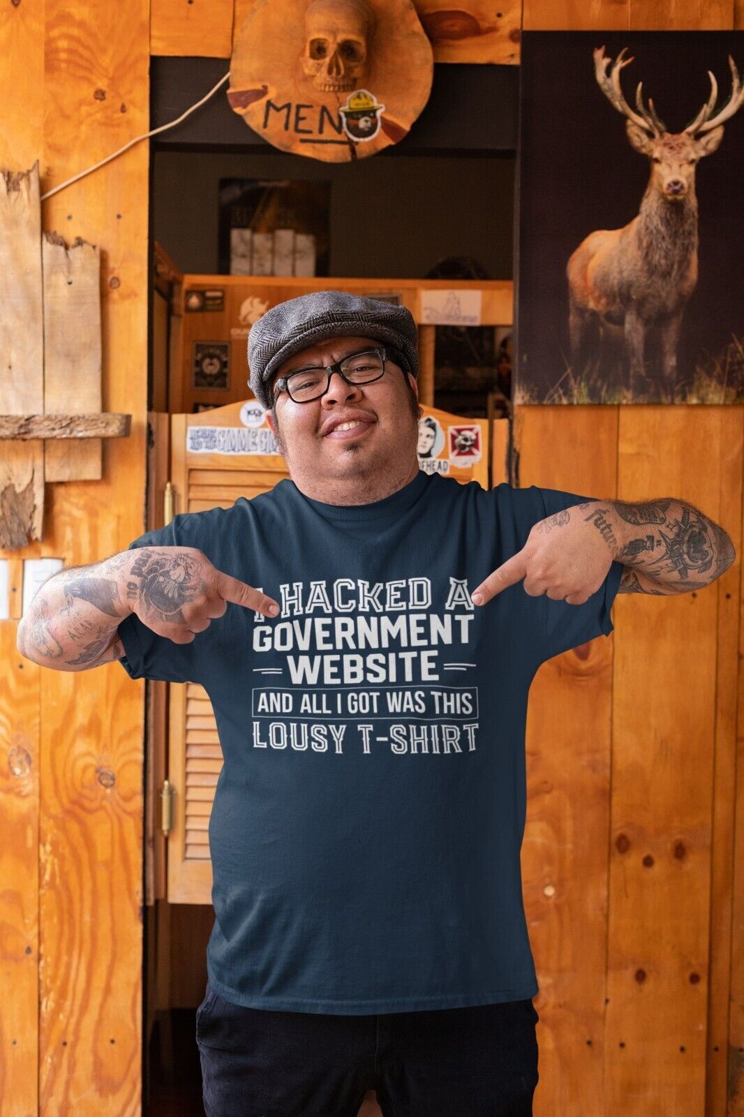 I HACKED A GOVERNMENT WEBSITE AND ALL I GOT WAS THIS LOUSY T-Shirt Funny T-Shirt T-Shirt