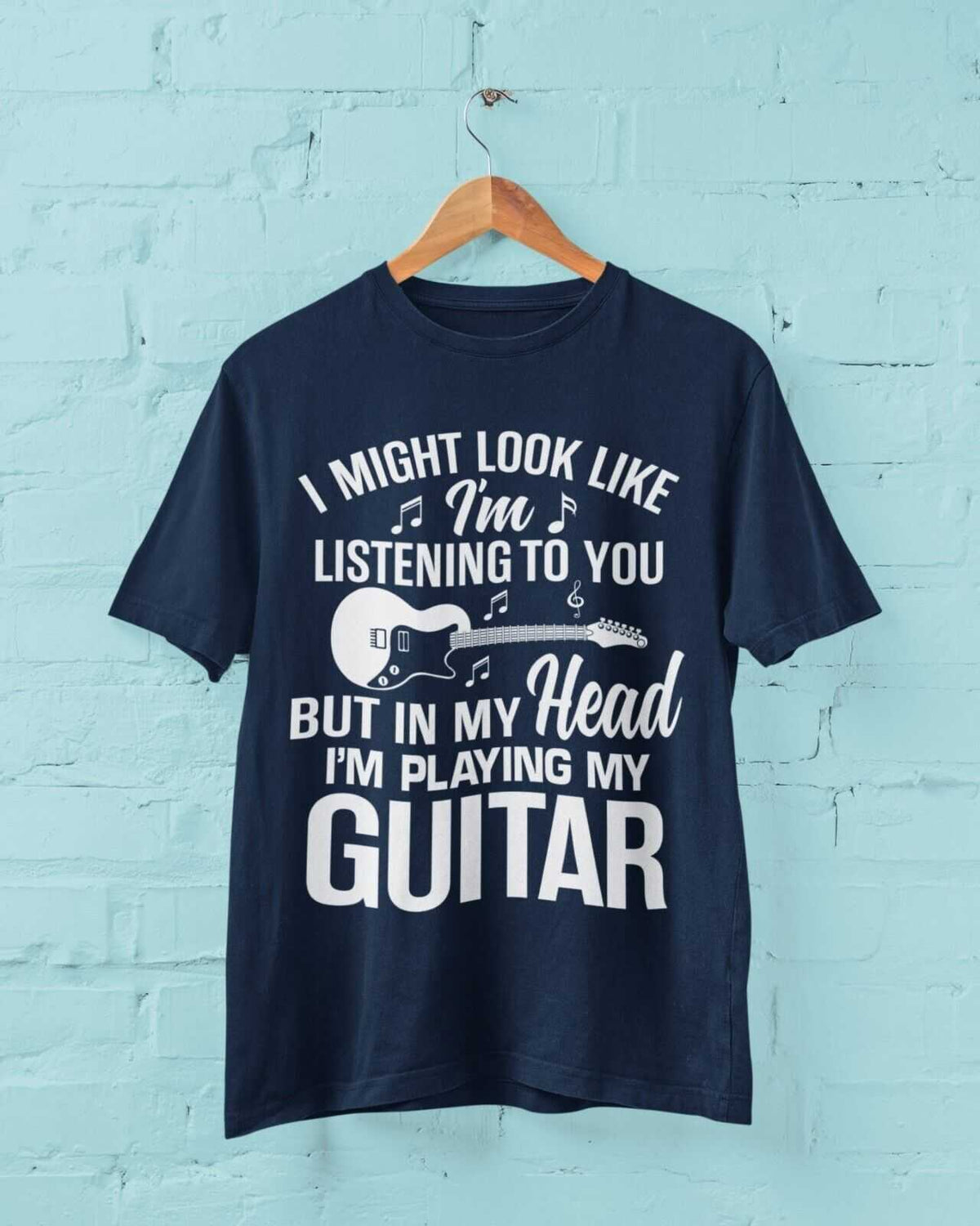 In My Head I'm Playing Guitar T-Shirt, supporting product image 15