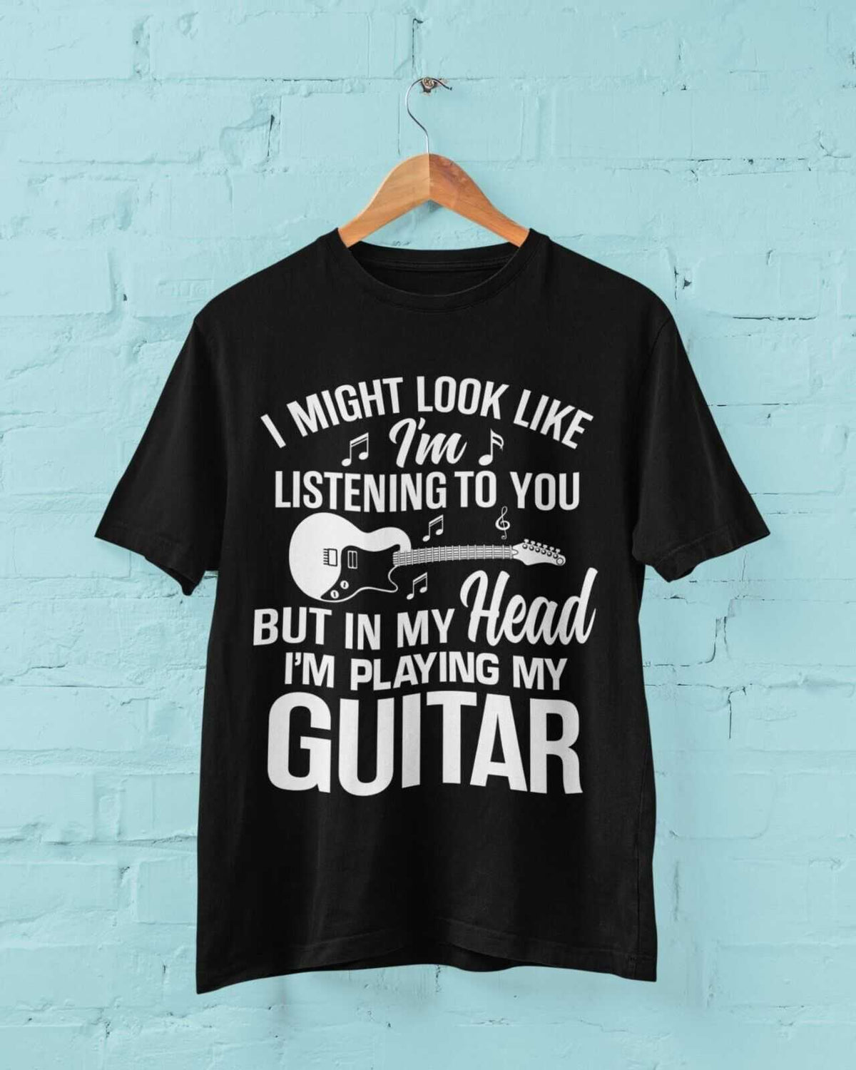 In My Head I'm Playing Guitar T-Shirt, supporting product image 2