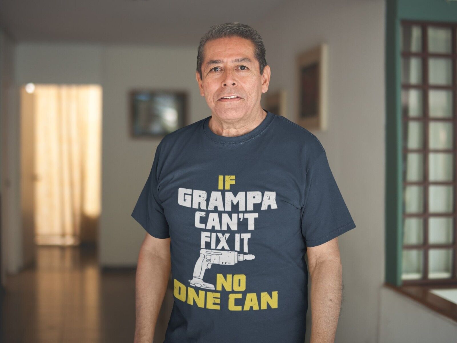 If GRAMPA Cant Fix It No One Can Funny T-Shirt Fathers Day Gift DIY Joke T-Shirt