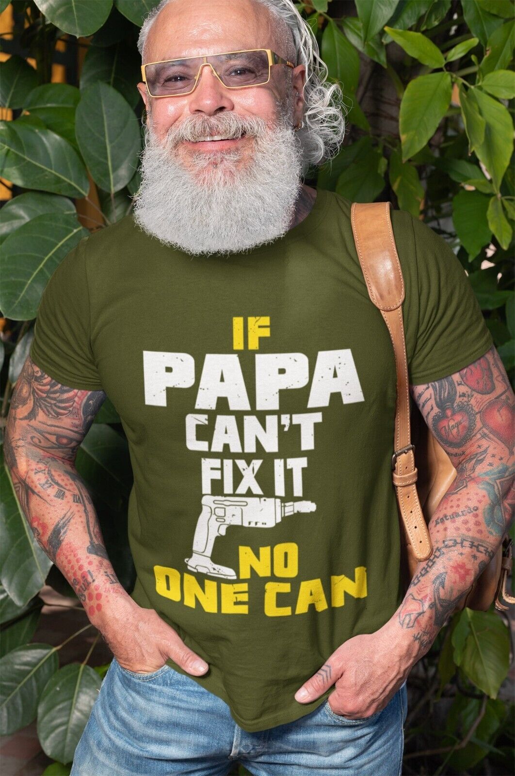 If PAPA Cant Fix It No One Can Funny T-Shirt Fathers Day Gift DIY Present T-Shirt