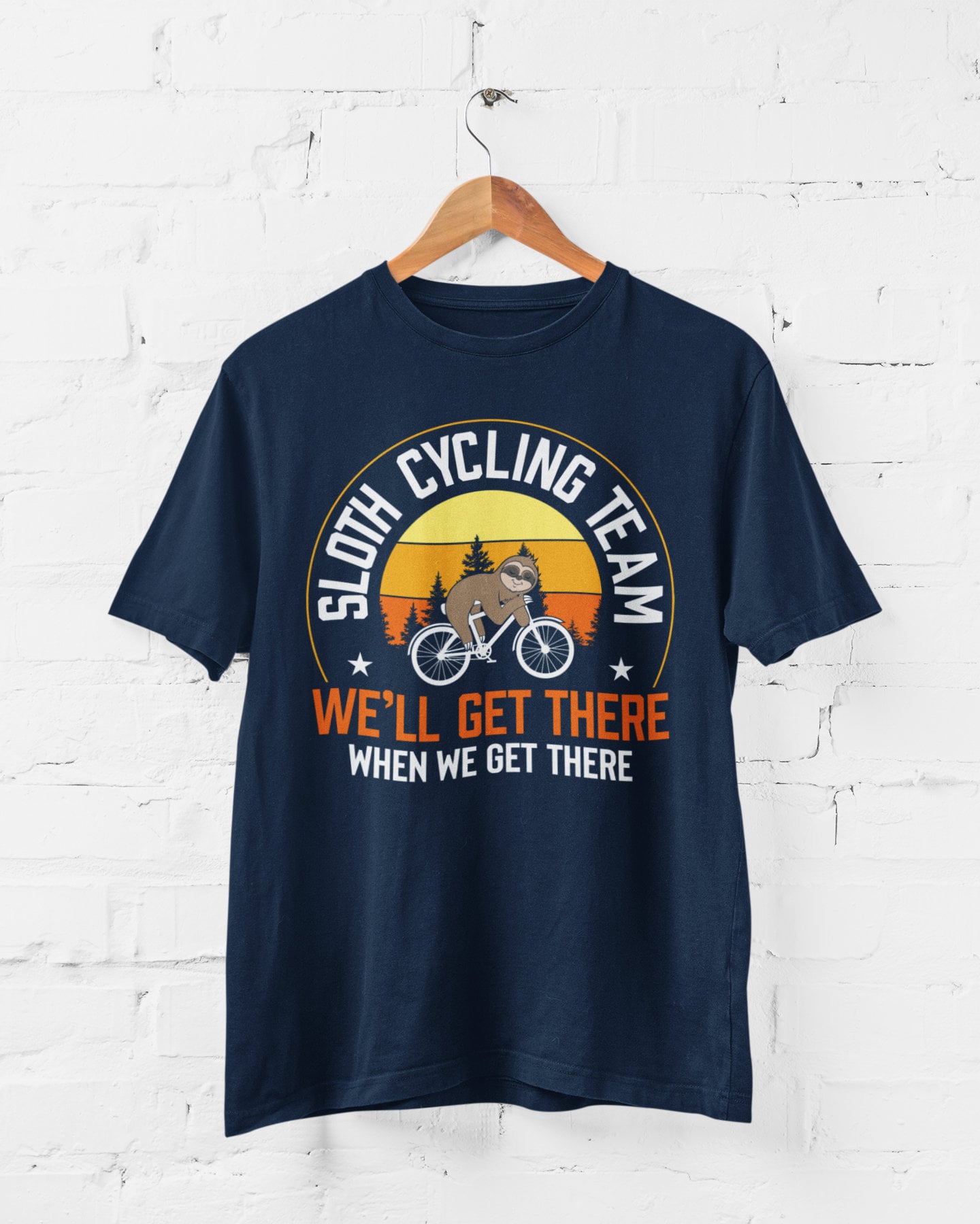 Sloth Cycling Team T-Shirt: Funny Cyclist Gift - product image 4