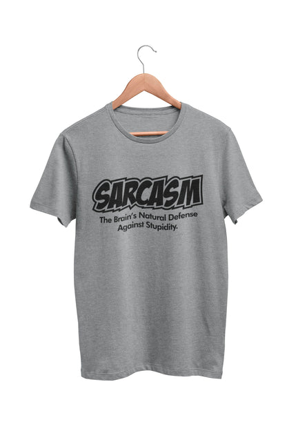 Sarcasm The Brain's Natural Defense Against Stupidity Funny Sarcastic T-Shirt SB20 - product image 3
