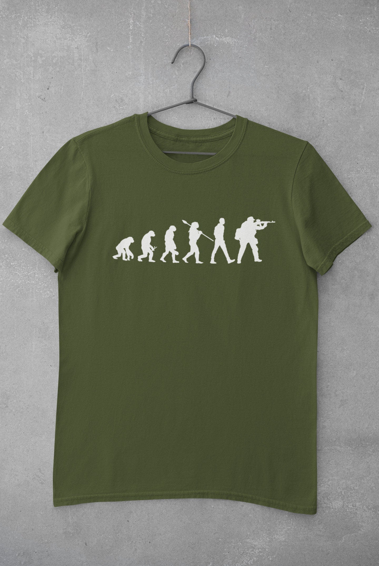 Evolution of Army T-Shirt: Darwin Style British Soldier Tee