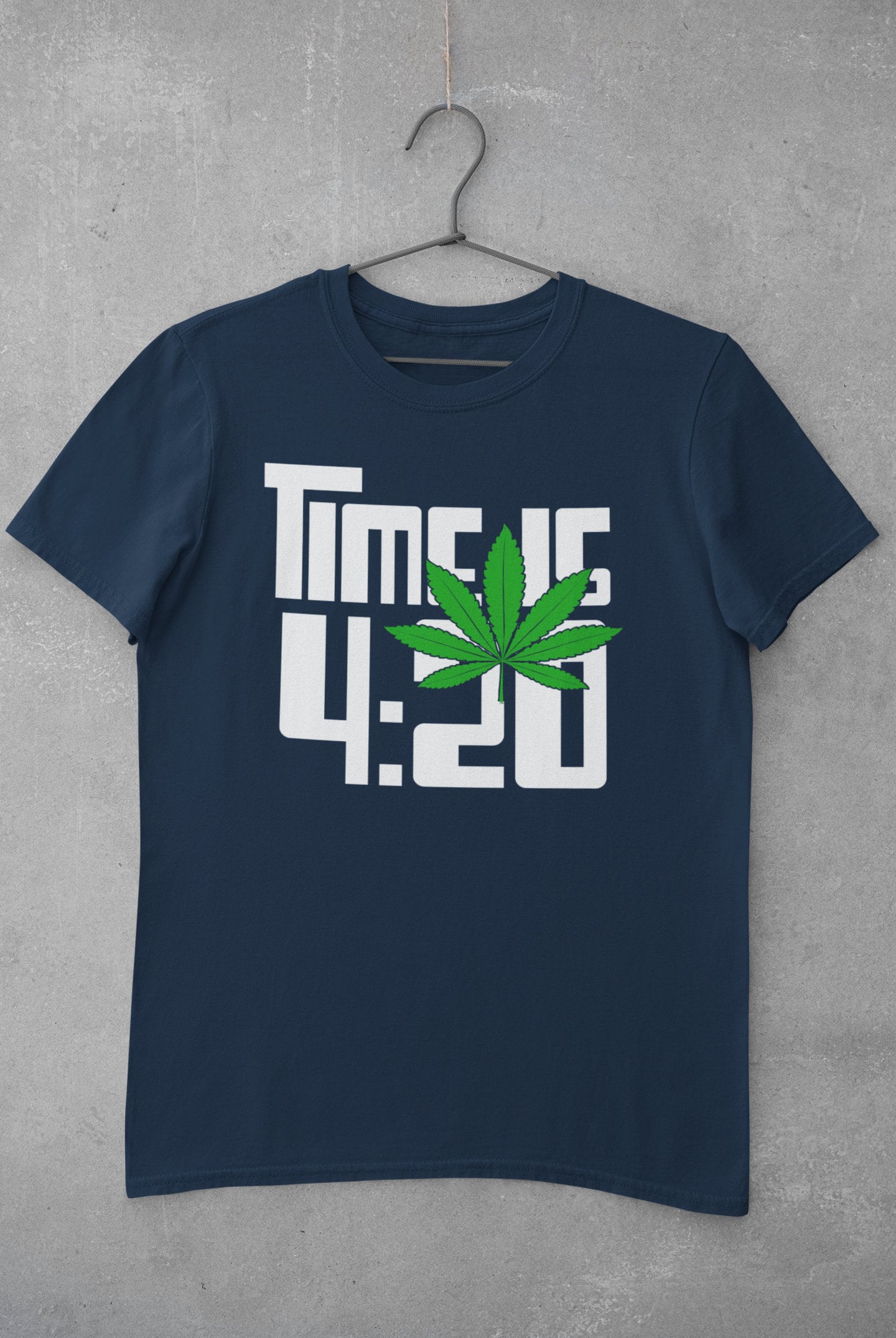 Funny T-Shirt Time Is 4:20 weed 420 stoner WD38