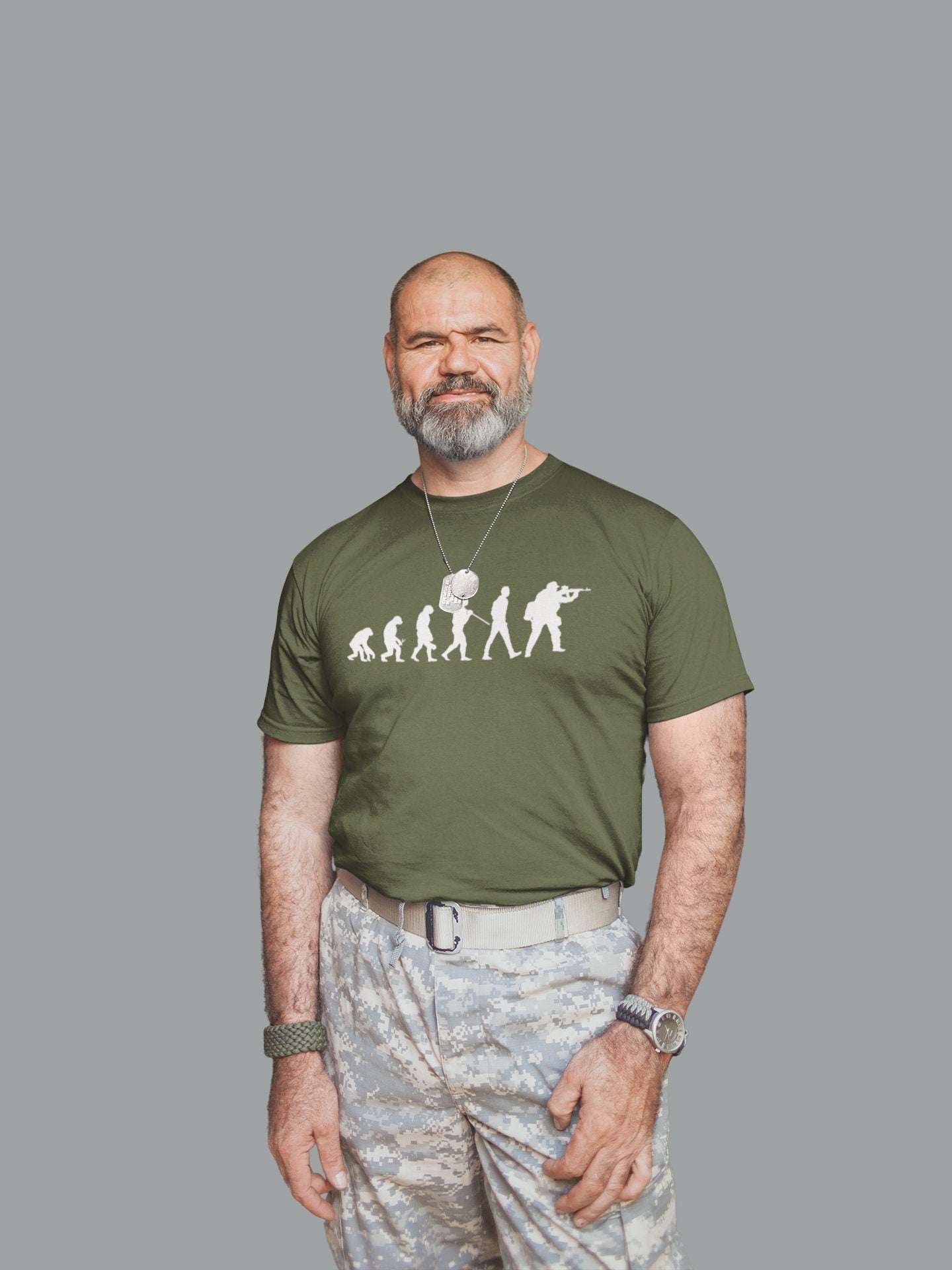 Evolution of Army T-Shirt: Darwin Style British Soldier Tee - product image 4