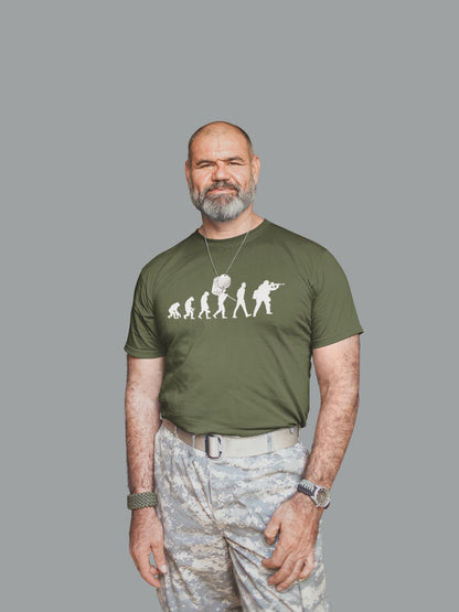 Evolution of Army T-Shirt: Darwin Style British Soldier Tee - product image 4