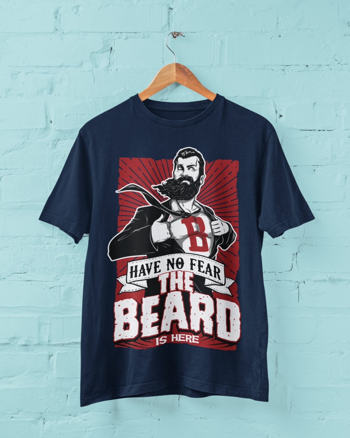 Funny T-Shirt Have No Fear The Beard Is Here joke top beard gifts - product image 5