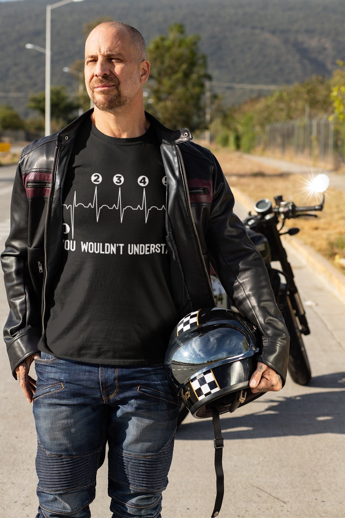 Biker Heart Beat - You Wouldn't Understand Biker T-Shirt - product image 5