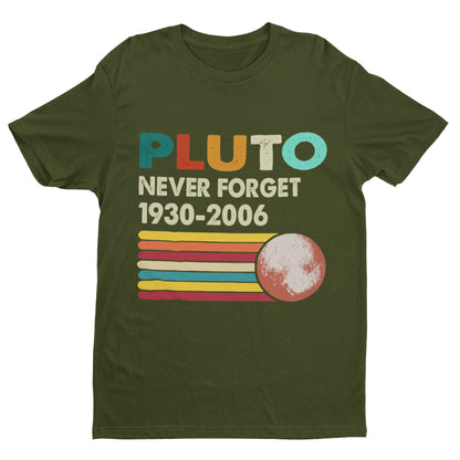 Pluto Never Forget 1930 - 2006 Funny T-Shirt gift for astronomer stargazer - product image 4