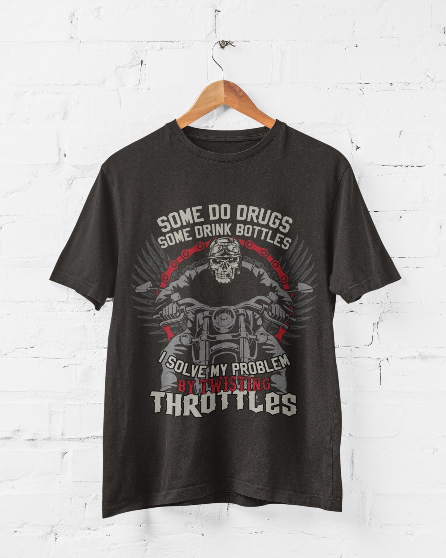 Biker T-Shirt: Twisting Throttles Motorcycle Enthusiast Gift