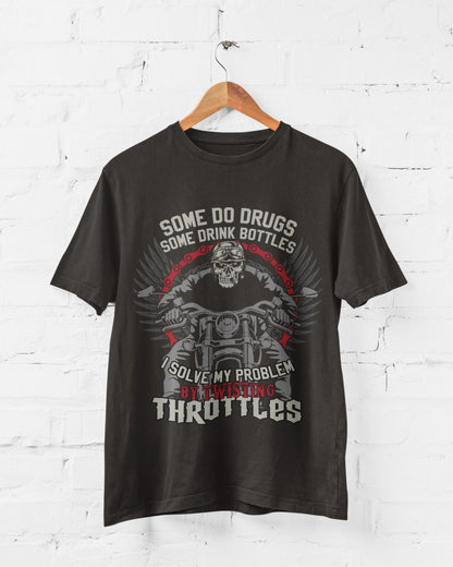 Biker T-Shirt: Twisting Throttles Motorcycle Enthusiast Gift