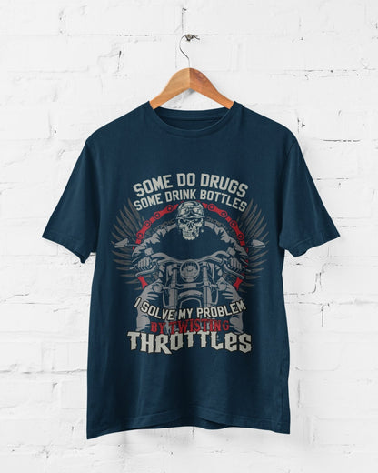 Biker T-Shirt: Twisting Throttles Motorcycle Enthusiast Gift - product image 2