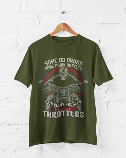 Biker T-Shirt: Twisting Throttles Motorcycle Enthusiast Gift - product image 3