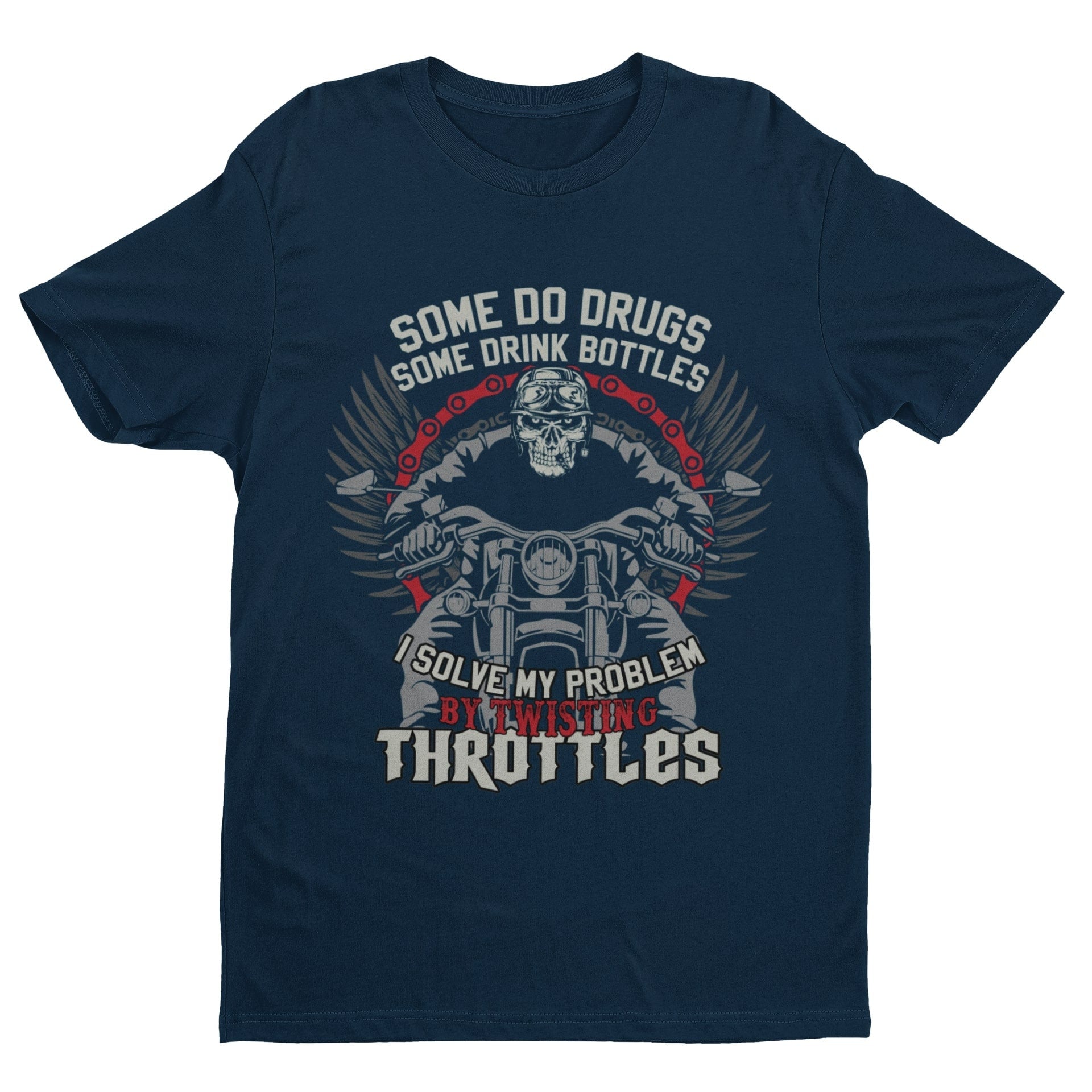 Biker T-Shirt: Twisting Throttles Motorcycle Enthusiast Gift - product image 5