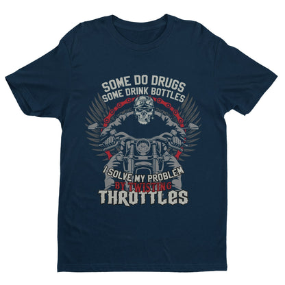 Biker T-Shirt: Twisting Throttles Motorcycle Enthusiast Gift - product image 5