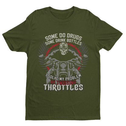 Biker T-Shirt: Twisting Throttles Motorcycle Enthusiast Gift - product image 6