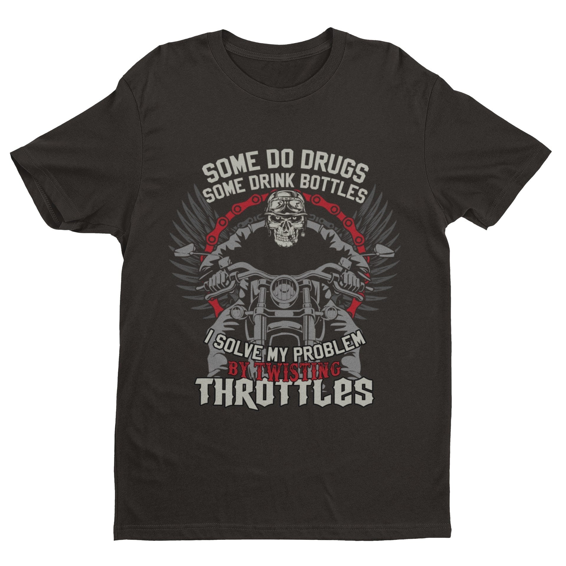 Biker T-Shirt: Twisting Throttles Motorcycle Enthusiast Gift - product image 4