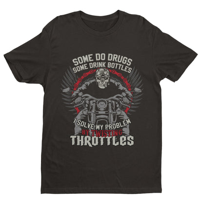 Biker T-Shirt: Twisting Throttles Motorcycle Enthusiast Gift - product image 4
