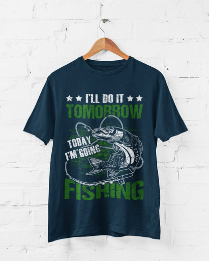 Funny Fishing T-Shirt: I'll Do It Tomorrow - Angler Gift - product image 2