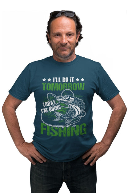 Funny Fishing T-Shirt: I'll Do It Tomorrow - Angler Gift - product image 9