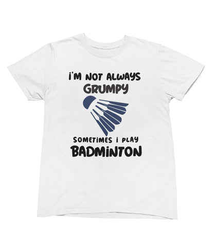 Funny Badminton T-Shirt: Grumpy Player Graphic Tee - product image 4
