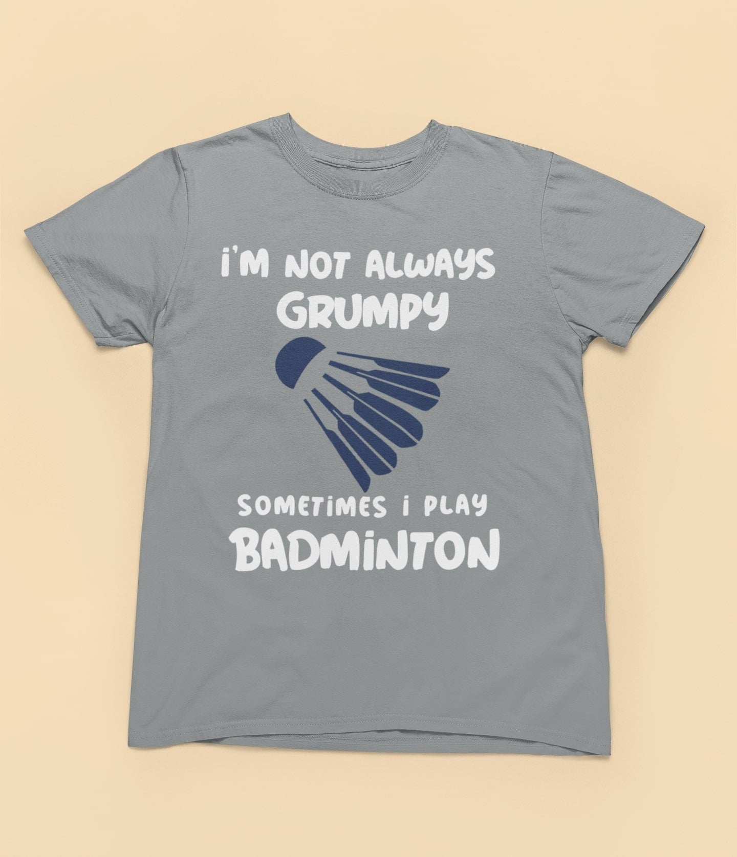 Funny Badminton T-Shirt: Grumpy Player Graphic Tee - product image 5