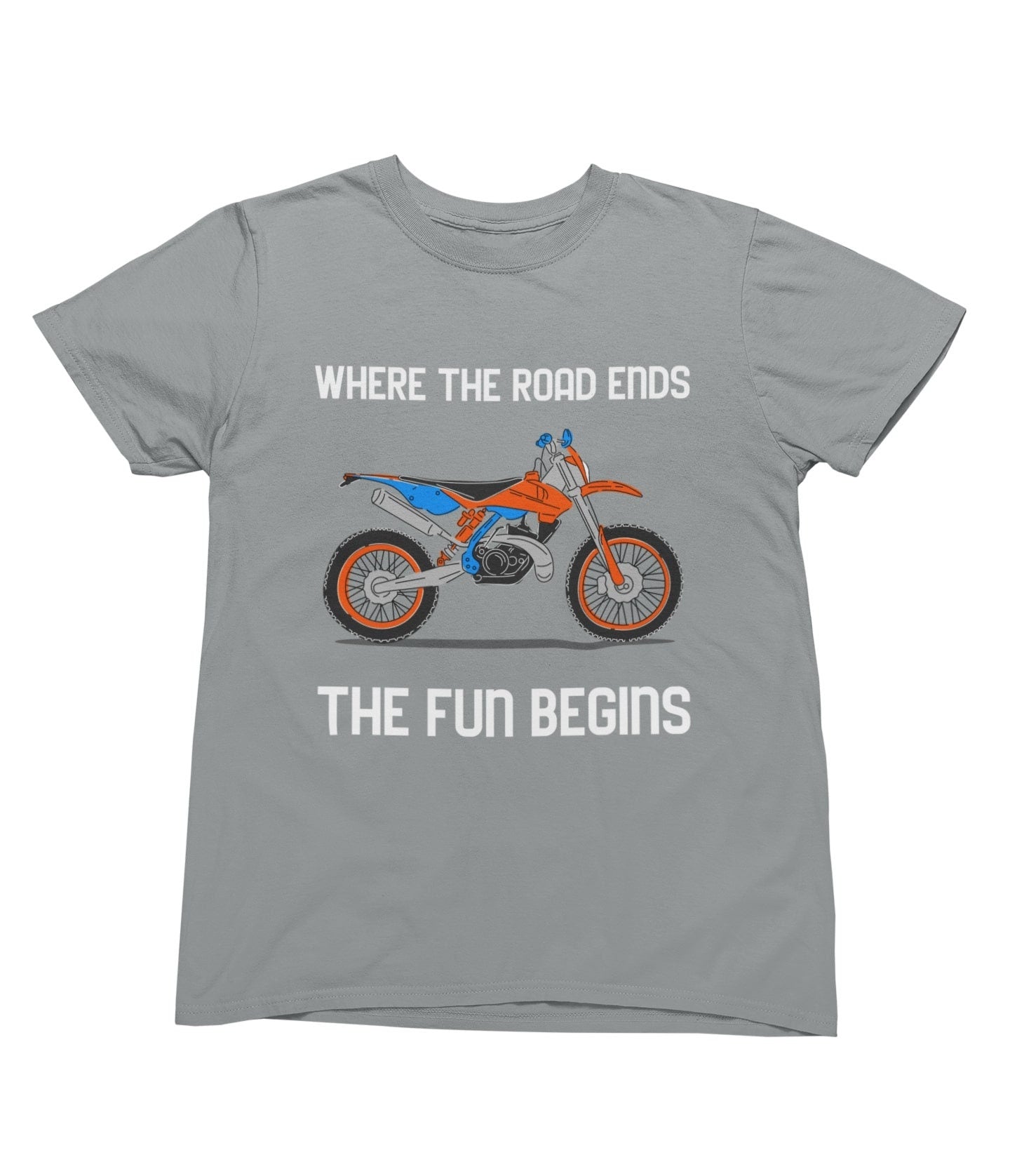 Motocross Dirt Bike T-Shirt: Where The Road Ends - product image 6