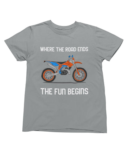 Motocross Dirt Bike T-Shirt: Where The Road Ends - product image 6
