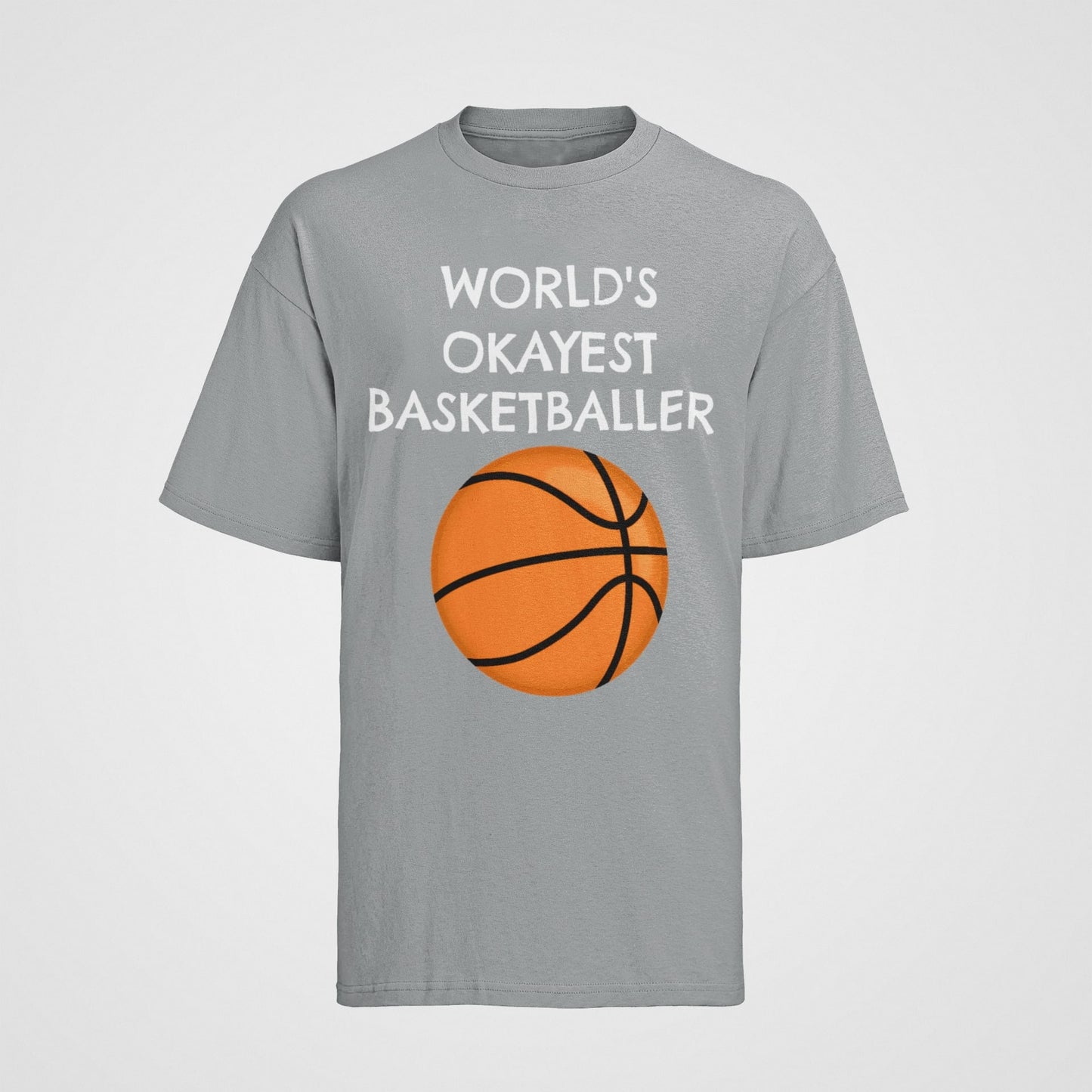 Funny Basketball T-Shirt: World's Okayest Baller Graphic Tee - product image 3