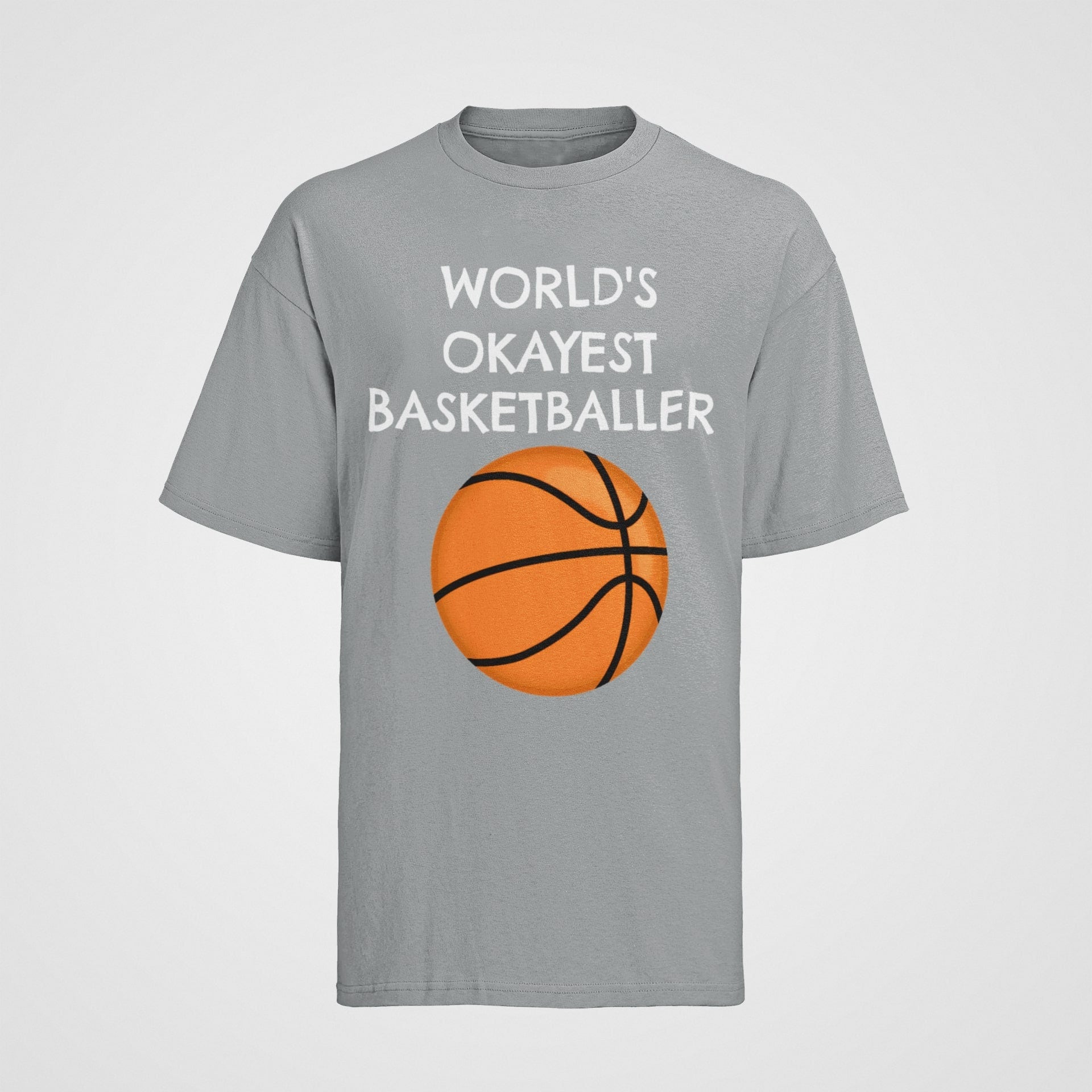 Funny Basketball T-Shirt: World's Okayest Baller Graphic Tee - product image 3