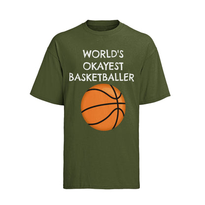 Funny Basketball T-Shirt: World's Okayest Baller Graphic Tee - product image 4