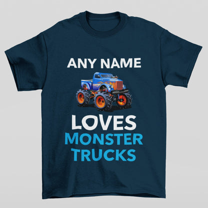 Personalised Boys Monster Truck T-Shirt: Custom Name Cotton Tee - product image 2