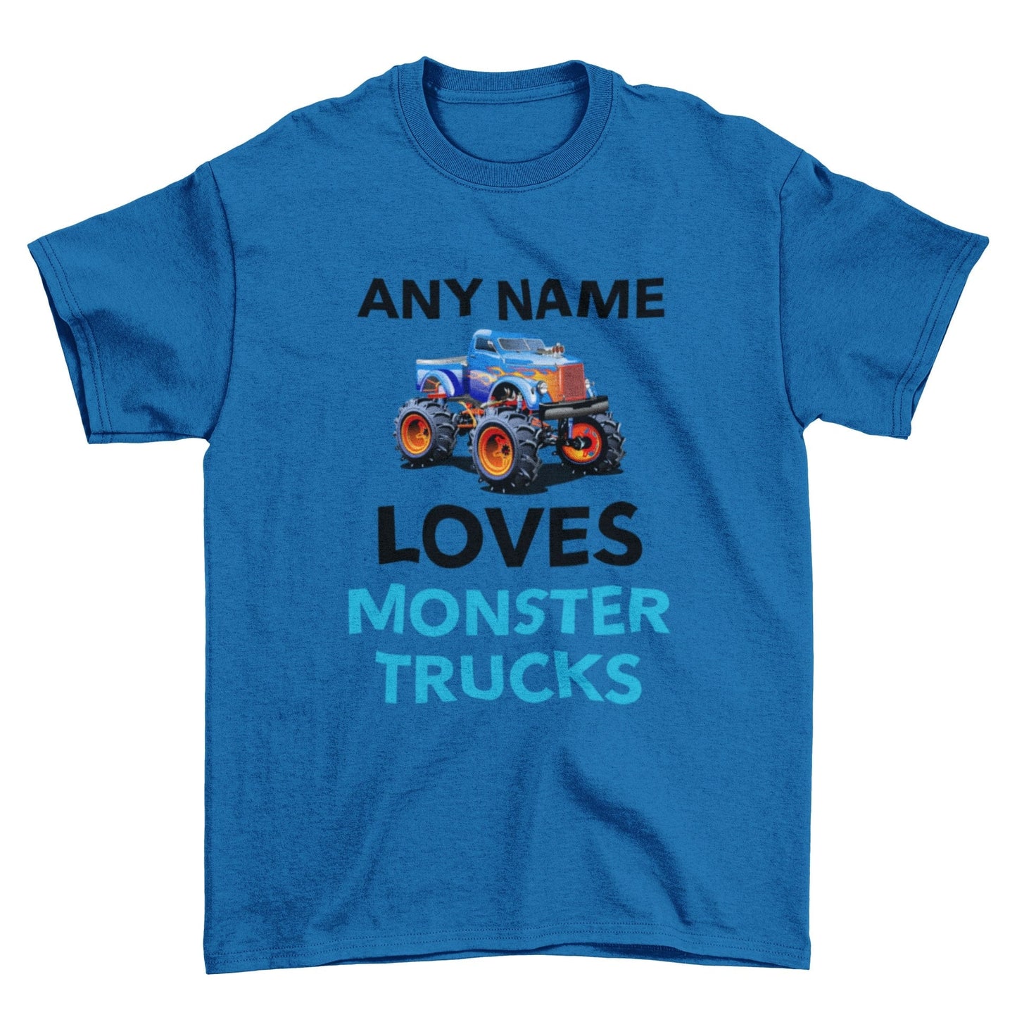 Personalised Boys Monster Truck T-Shirt: Custom Name Cotton Tee - product image 4
